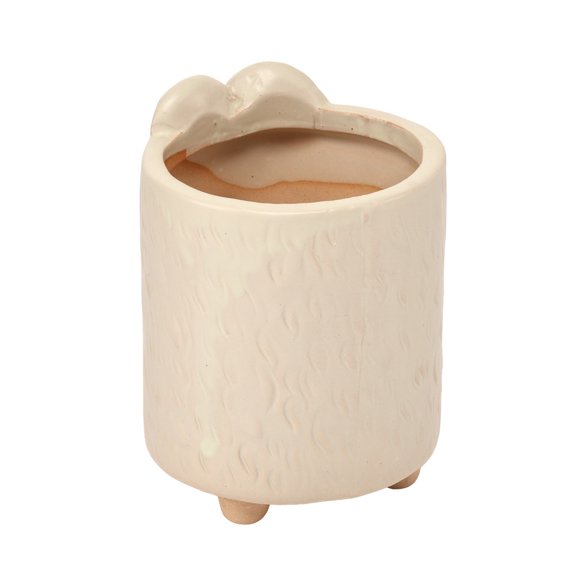 Кашпо "Белый щенок’’, d 6 см 1