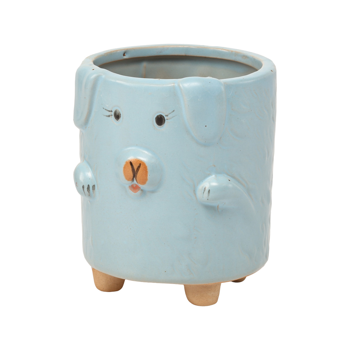 Кашпо "Голубой поросенок", d 6 см