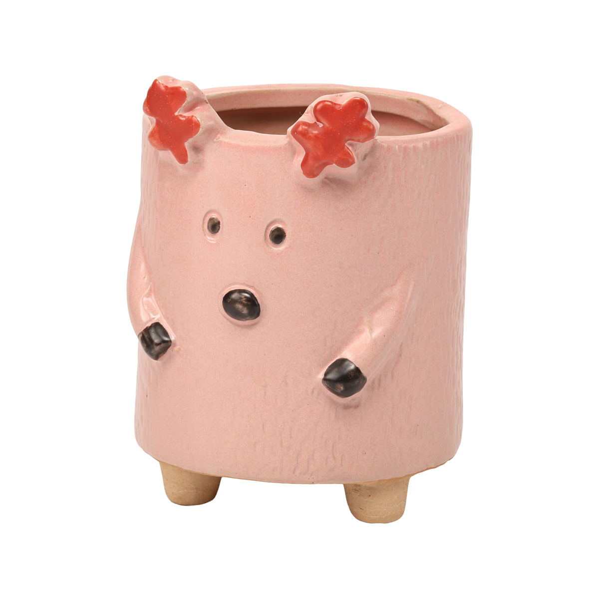 Кашпо "Розовый олененок", d 6 см