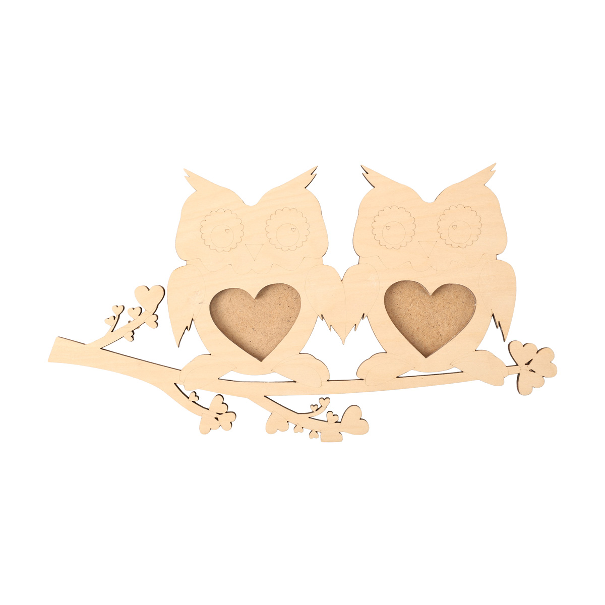 Заготівка дерев’яна "Совушки на гілці", Ф6