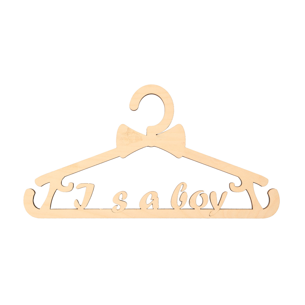 Заготівка дерев’яна Вішалка для хлопчика 300*157*6 мм, В14