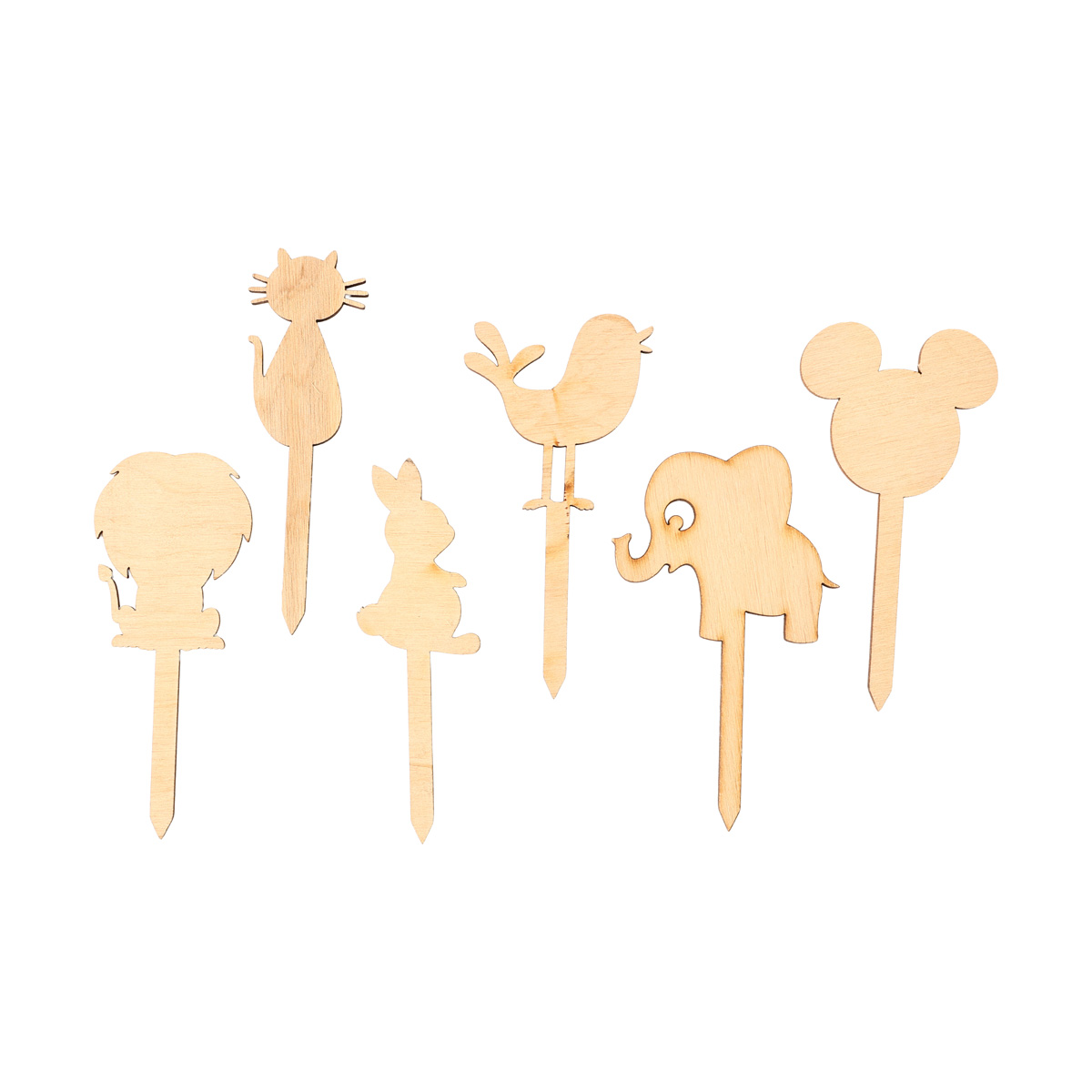 Заготівка дерев’яна Верхівка для торта "Звірятка" (6 шт.), ВТ38