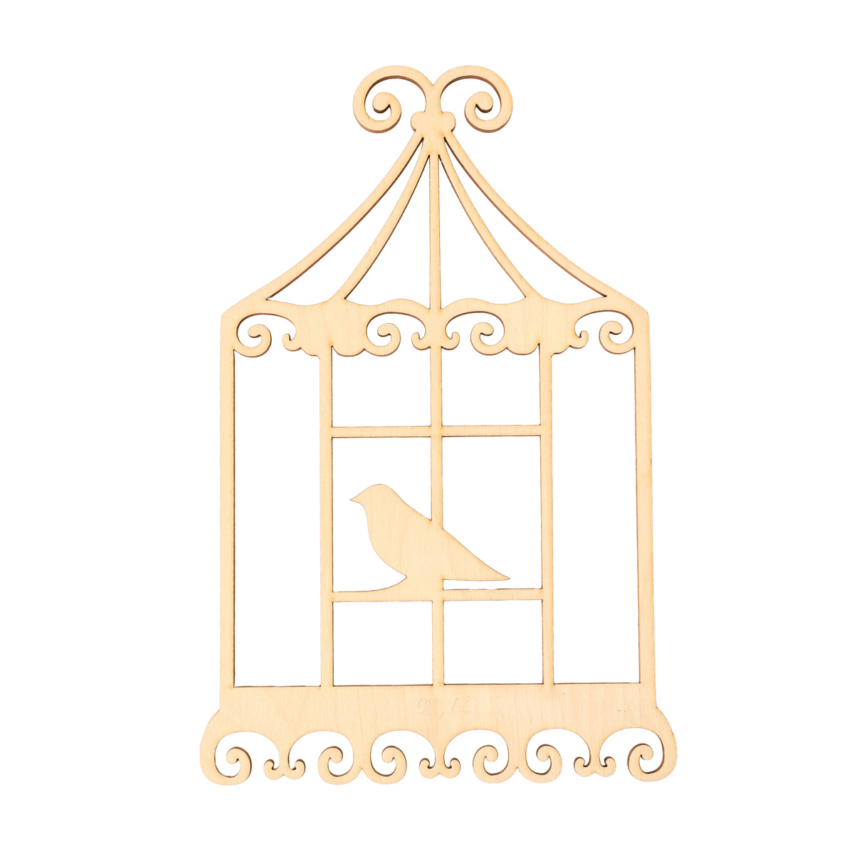 Заготівка дерев’яна Клітка з пташками, Д19
