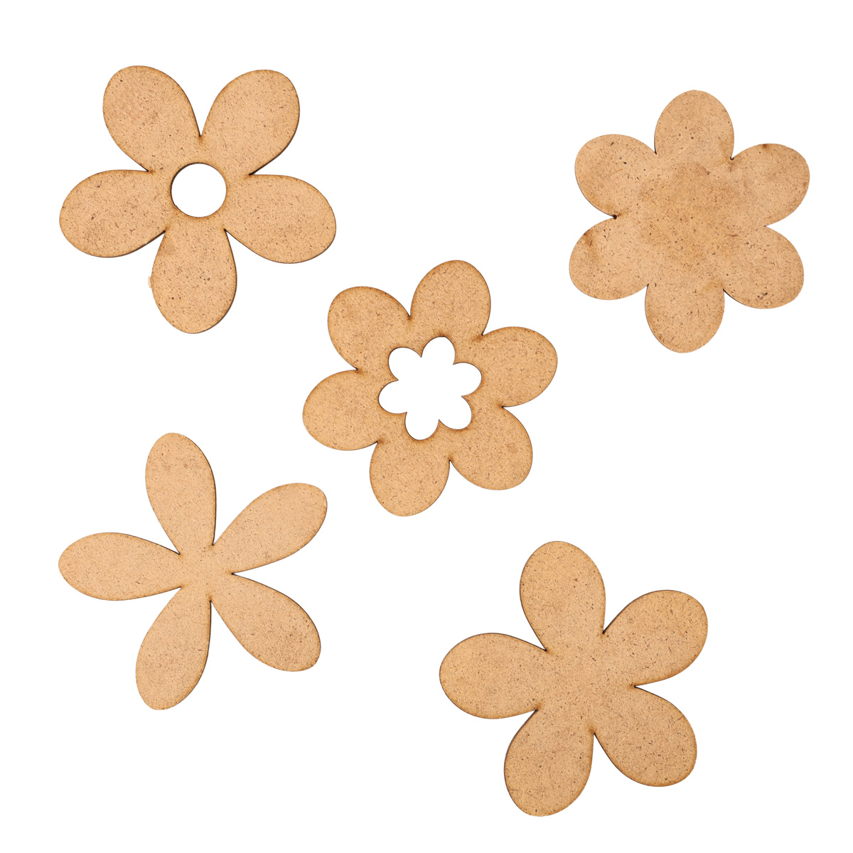 Заготовка деревянная Цветы в ассорт, Ч167