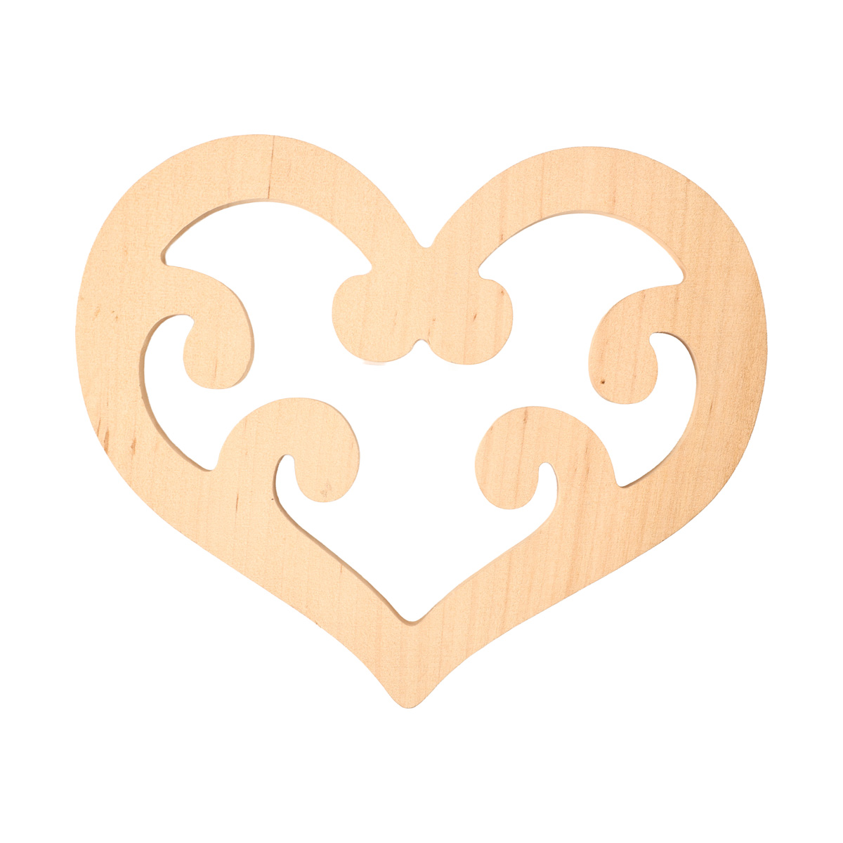 Заготівка дерев’яна "Серце", 0083
