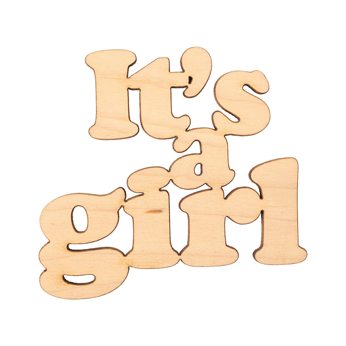Заготовка деревянная It’s a girl, МС134