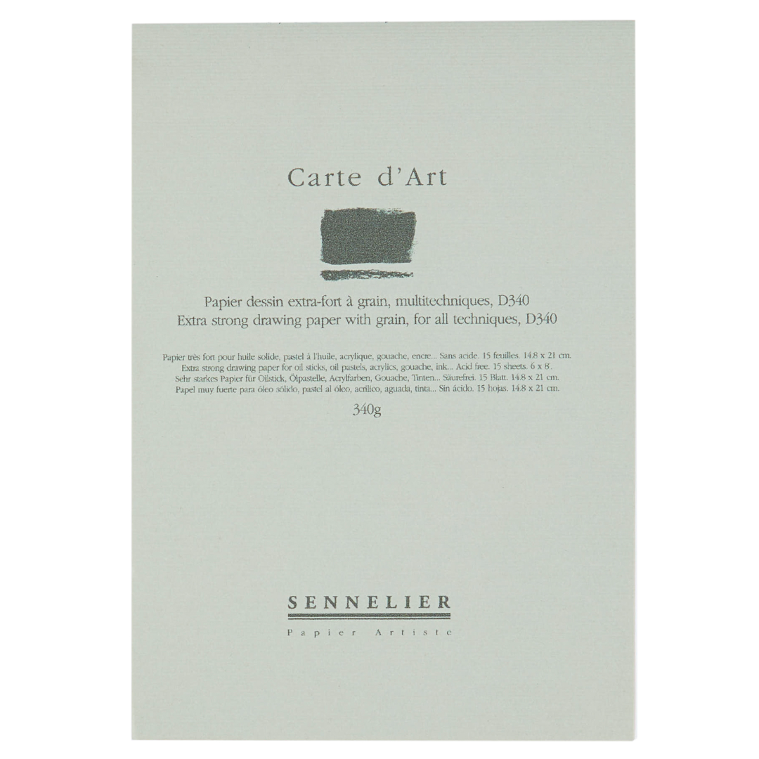 Альбом-склейка мультитехніка "Sennelier" Carte d’art, 15 арк., 340 г/м, 14,8*21 см, N136212