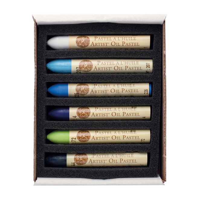 Набір олійної пастелі "Sennelier" Seascape, 6 кольорів, картон, N132519.65 2