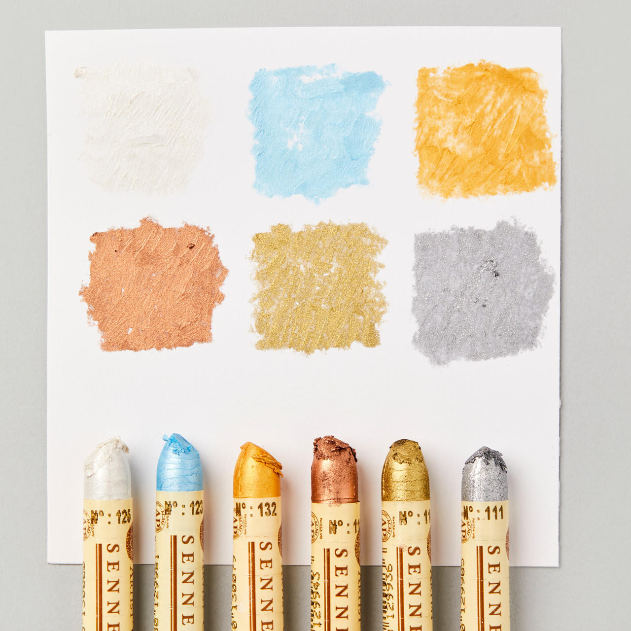 Набір олійної пастелі "Sennelier" Iridescence, 6 кол., картон, N132519.61 3