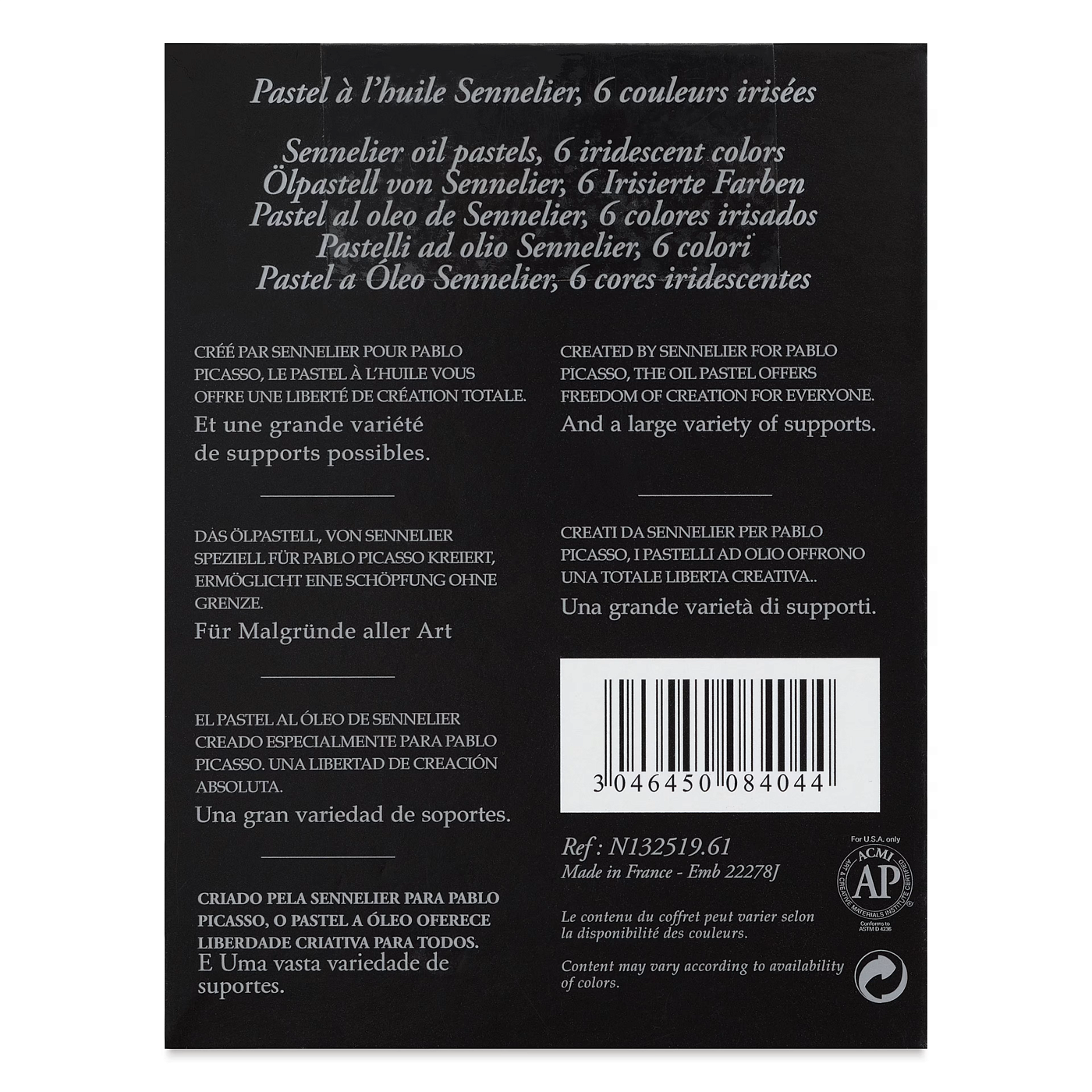 Набір олійної пастелі "Sennelier" Iridescence, 6 кол., картон, N132519.61 5