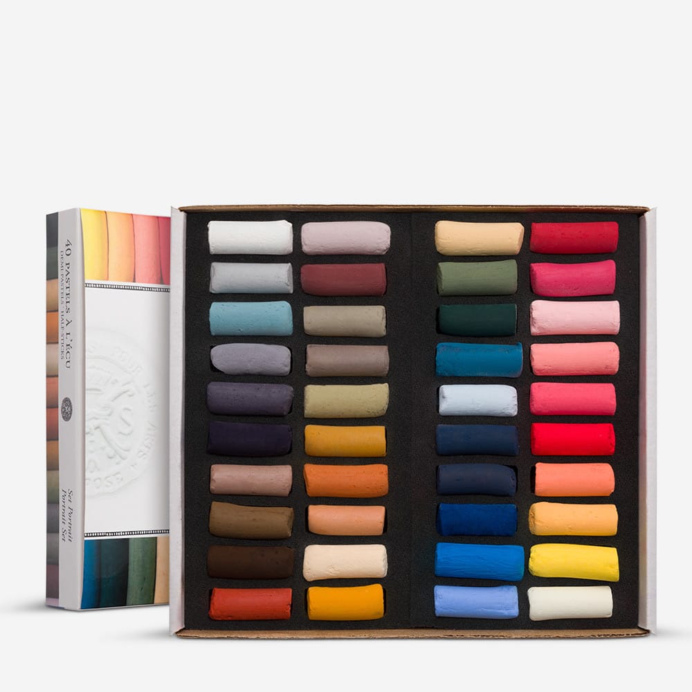 Набір сухої пастелі "Sennelier" Portrait (Портрет), 40 кольорів, 1/2, картон, N132237