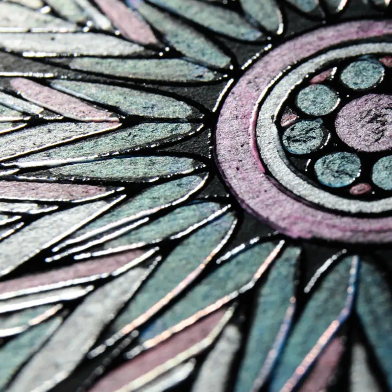 Раскраска A4 на черной бумаге 4 л, 6 маркеров 1 мм, 9390 4