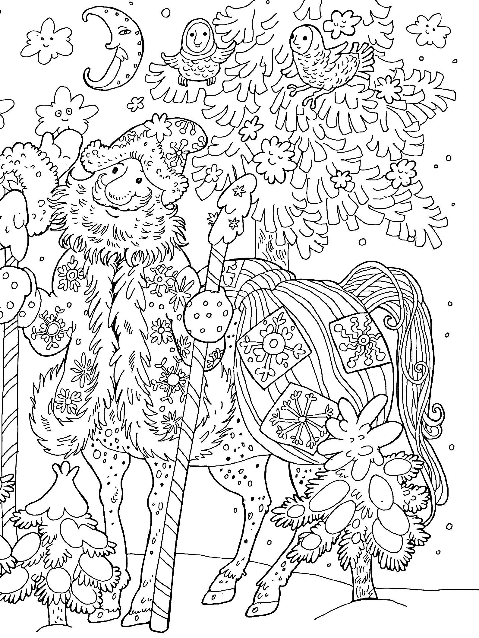 Розмальовка-антистрес "Різдвяна казка" (у) (3670) 2