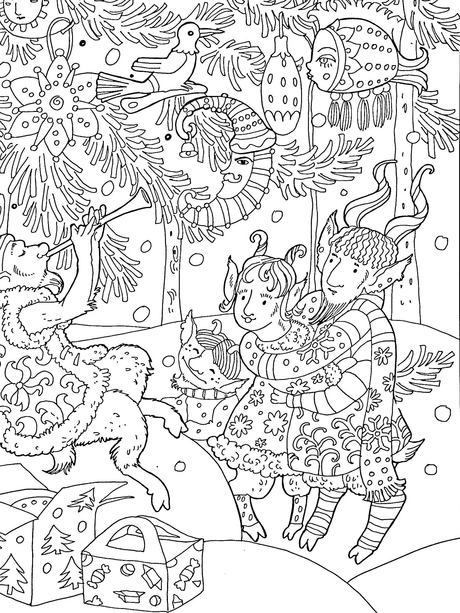 Розмальовка-антистрес "Різдвяна казка" (у) (3670) 9
