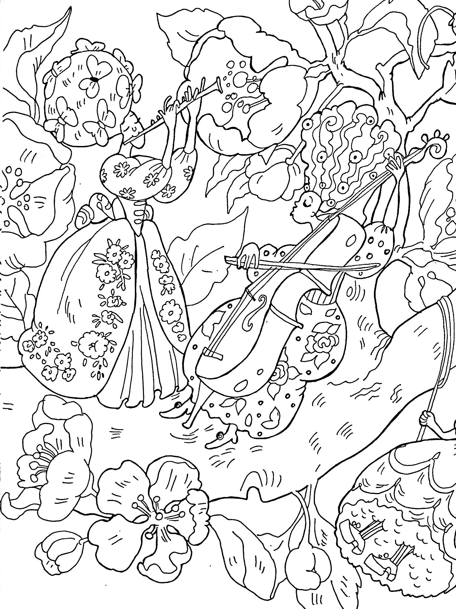 Розмальовка-антистрес "Дивовижний садок" (у) (3663) 2