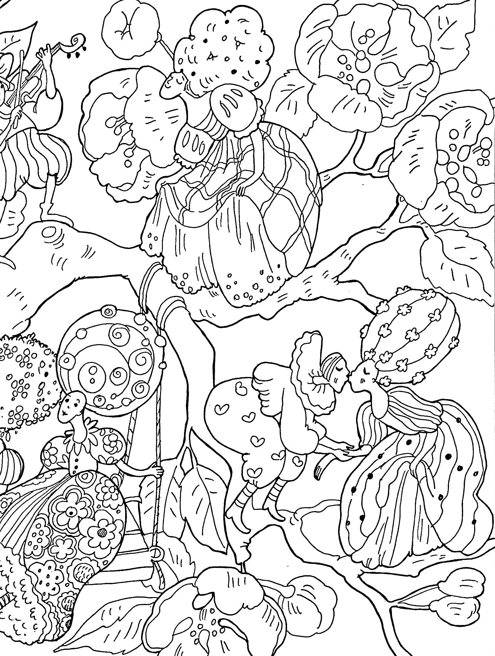 Розмальовка-антистрес "Дивовижний садок" (у) (3663) 3