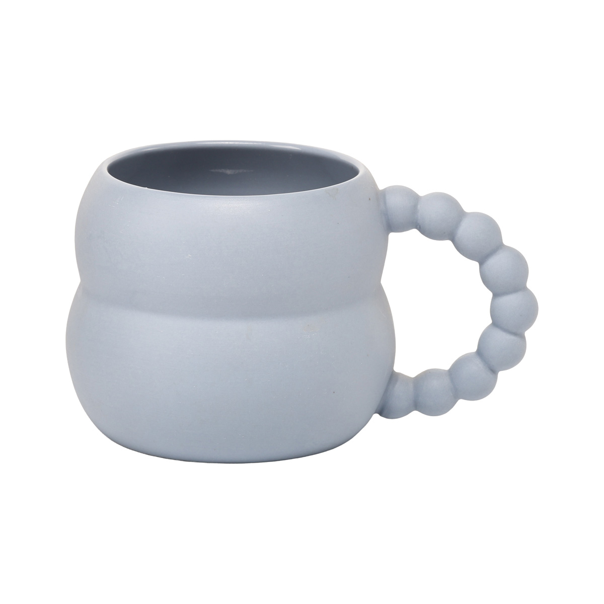 Керамическая чашка для кофе, синяя матовая, 250 мл