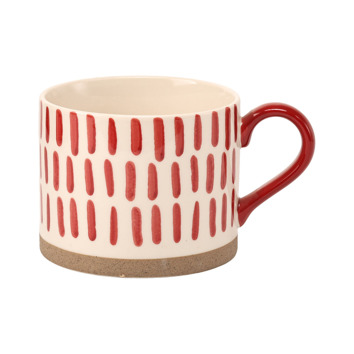 Чашка "Arte Semplice", біло-червона, 450 мл