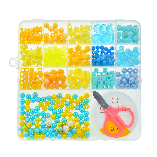 Набор для творчества с бисером, 2 вида, микс, PL-15/01/02