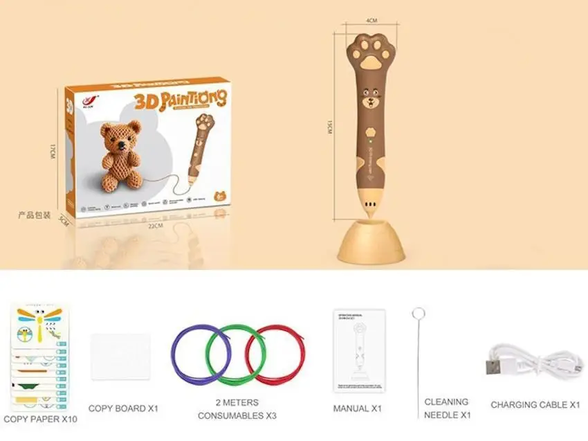 Ручка 3D, 2 цвета микс, XJ01-4 2