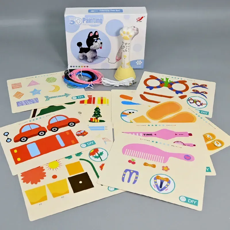 Ручка 3D,3 цвета микс, XJ01-2 4