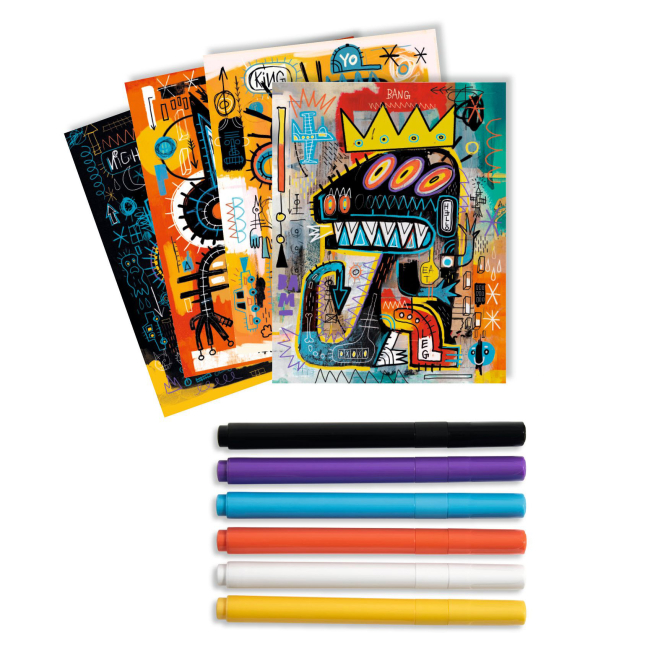 Художественный комплект для рисования "Арт-Бруклин: Вдохновенно Баския" DJECO, DJ08388 1