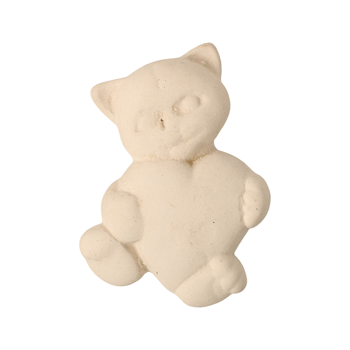 Заготовка-магнит керамическая Котик с сердечком 60*45 мм, M96