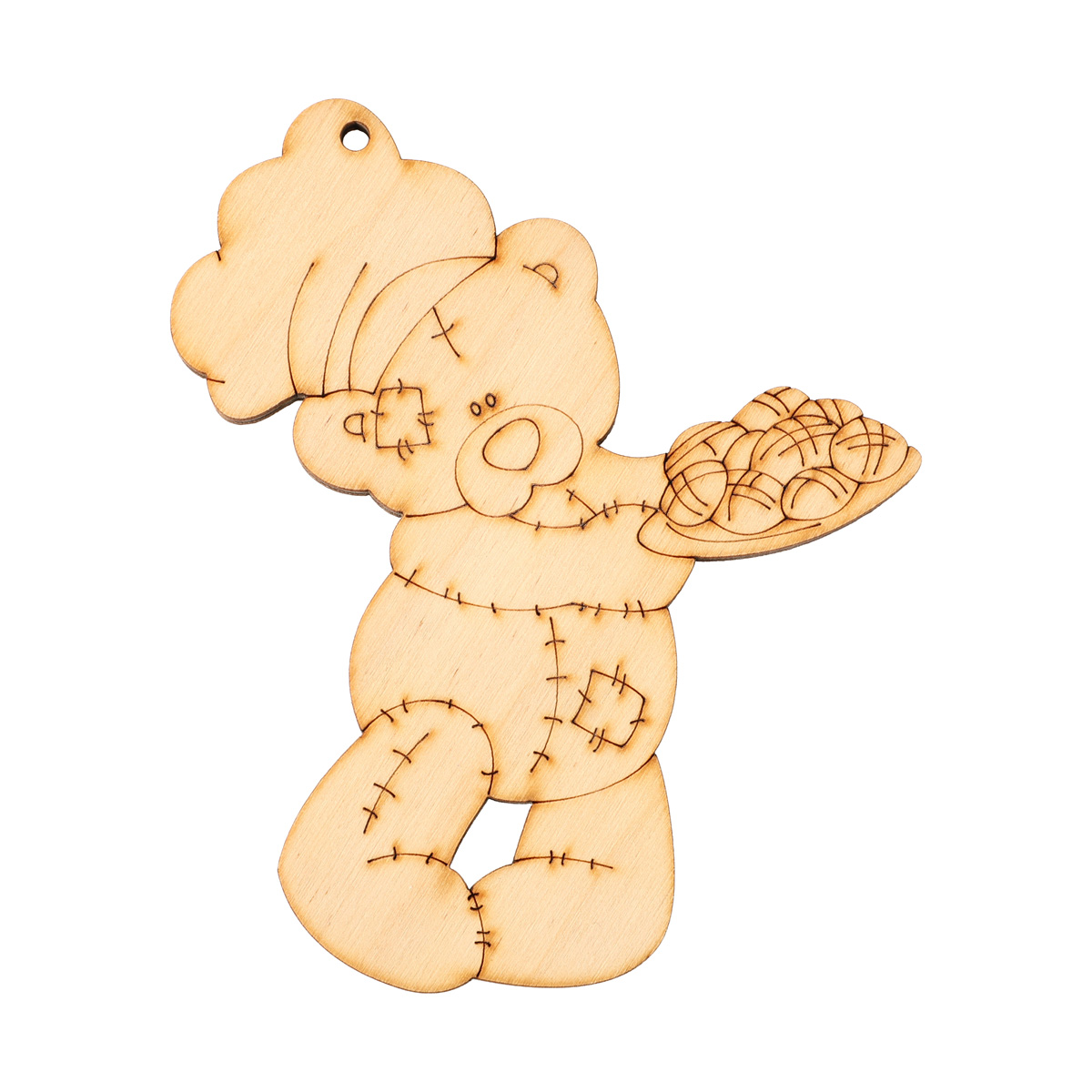 Заготовка деревянная Мишка Тедди - повар, Р56