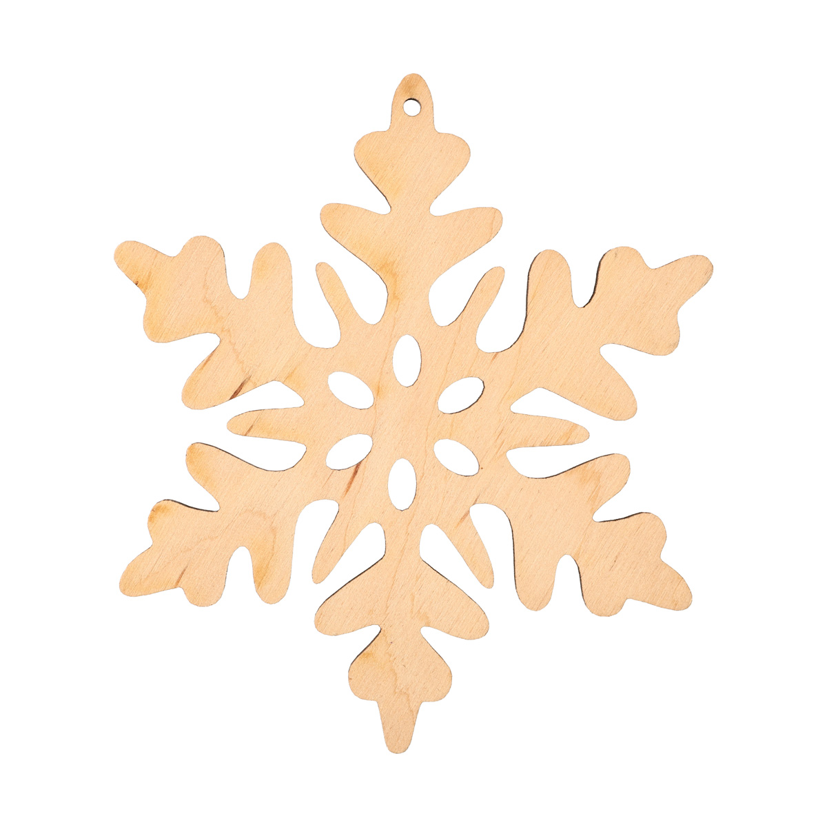 Заготовка деревянна "Снежинка1 большая, подвес", NY110-1