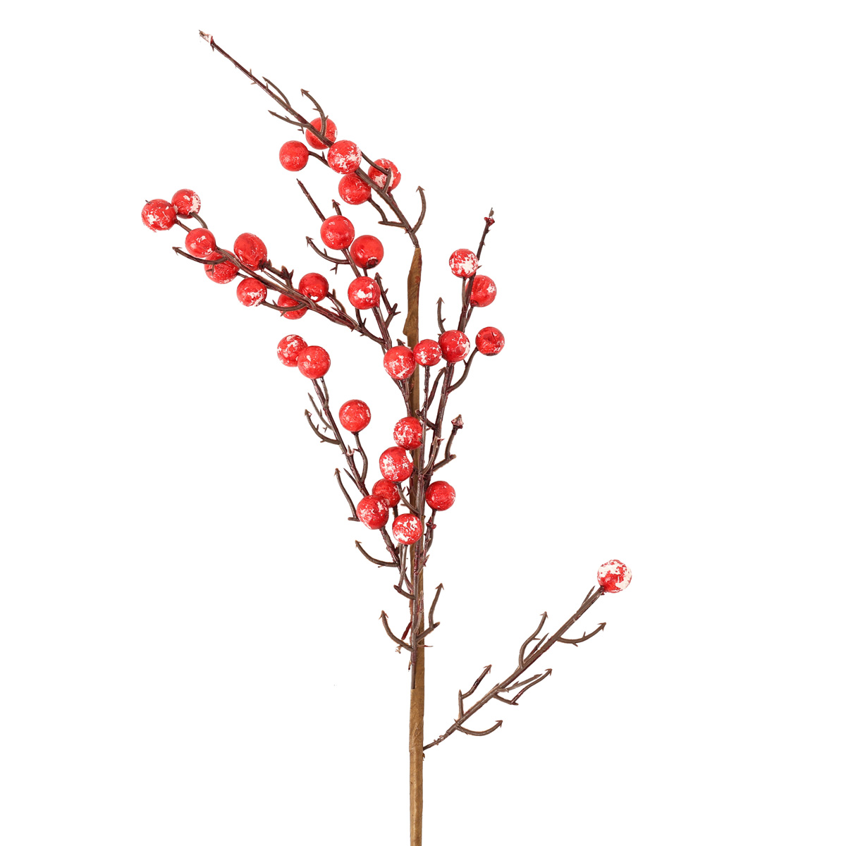 Декоративная ветвь из красных ягод 57,5 ​​см, 128-104