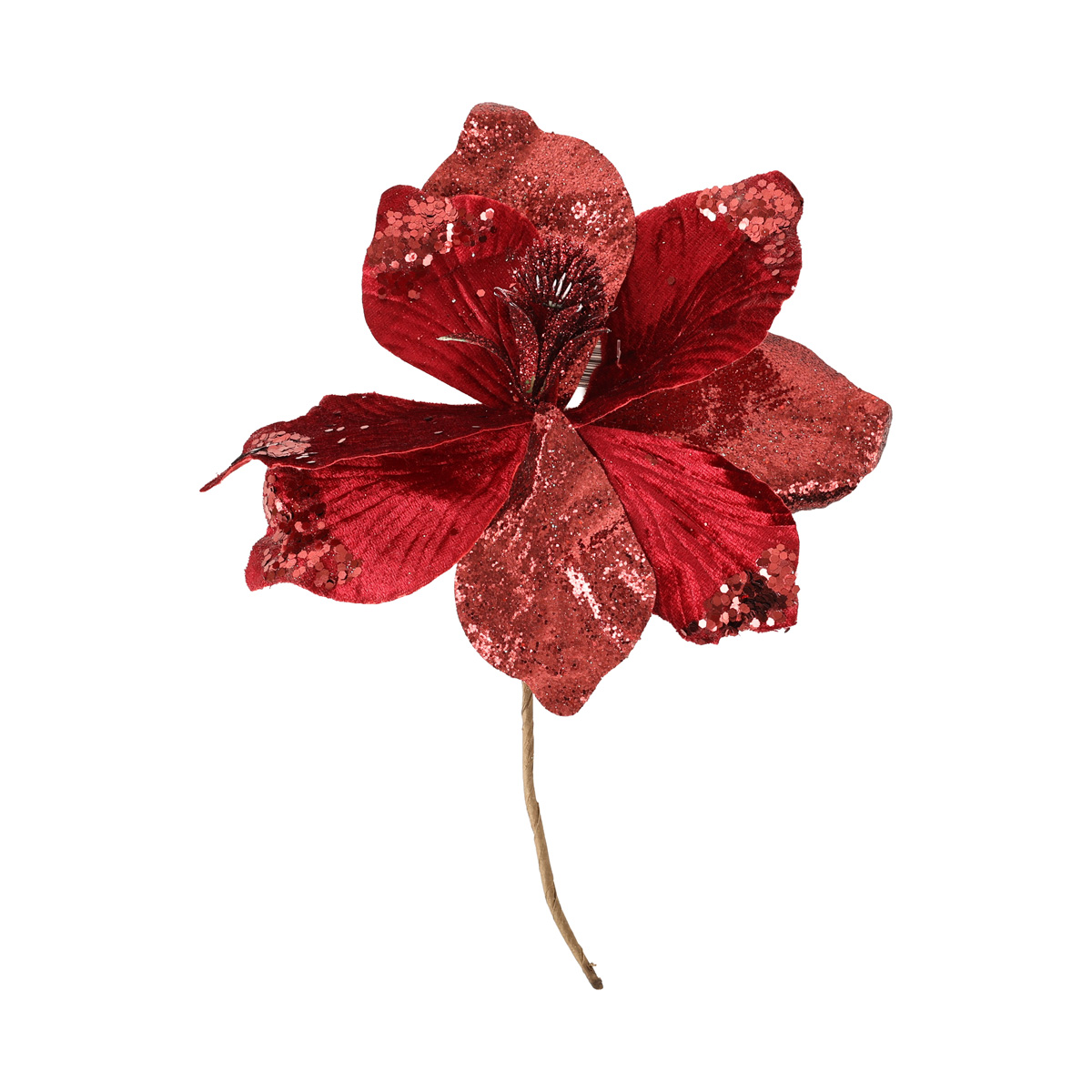 Декоративна квітка Магнолія 25 см, бордо, 839-374