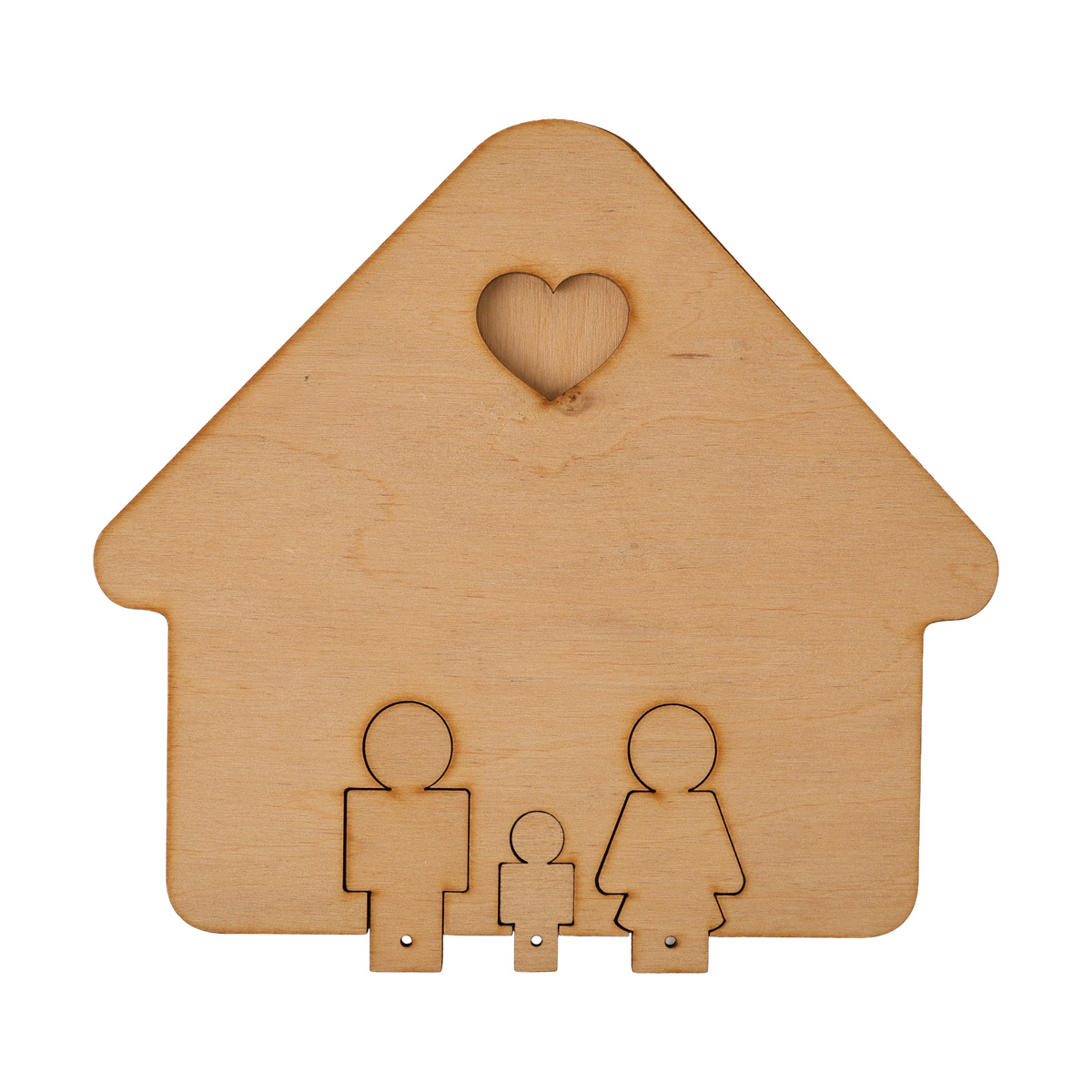 Заготівка дерев’яна Ключниця "Тато, мама, син", Д23