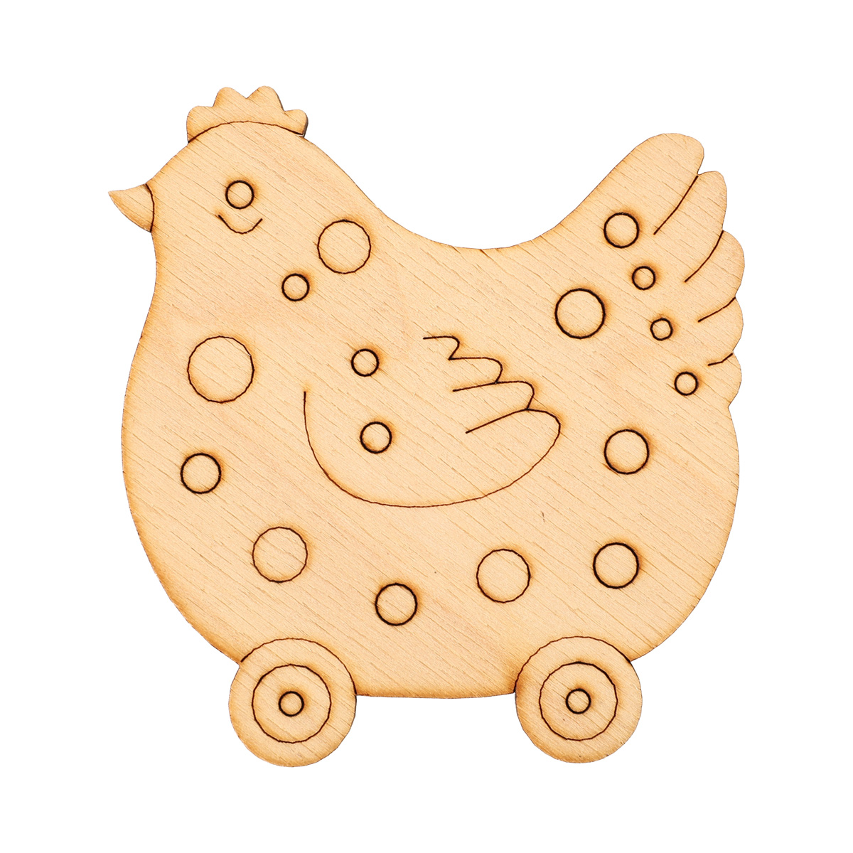 Заготовка деревянная "Курочка", T031