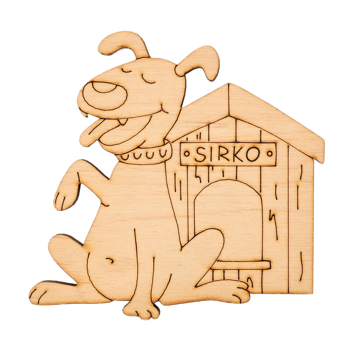 Заготовка магнита деревянная "Сирко" 105*55 мм, ZS20-023