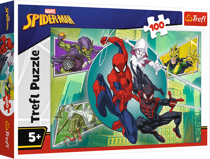 Пазлы "100" - Marvel, Маска Человека-паука, Trefl, 16519