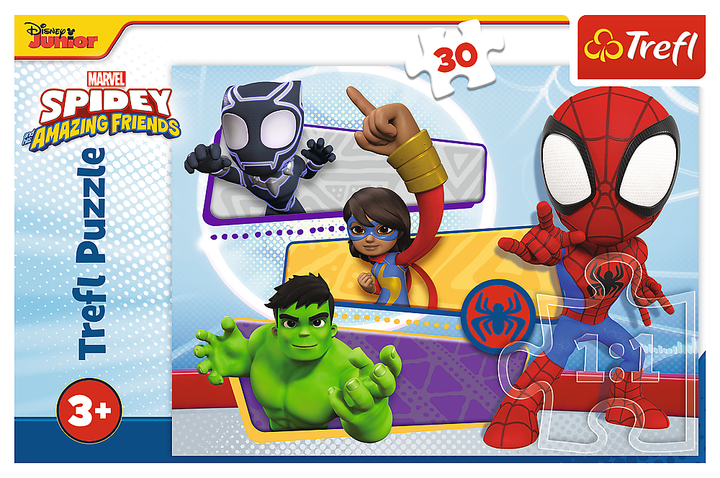 Пазлы "30" - Marvel, Отважный Человек-паук, Trefl, 18322 2