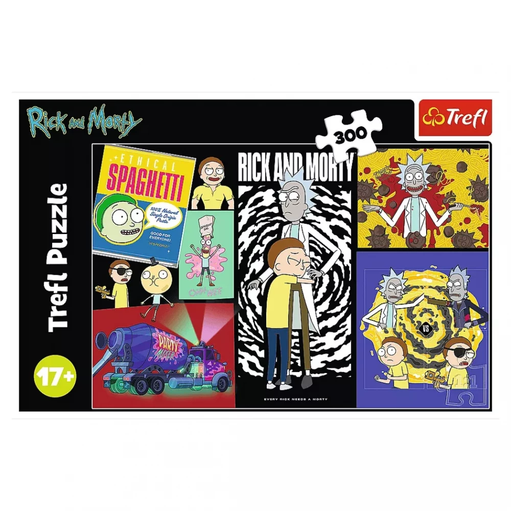 Пазлы "300" - Warner Rick and Morty, Странное место в галактике, Trefl, 23035 1