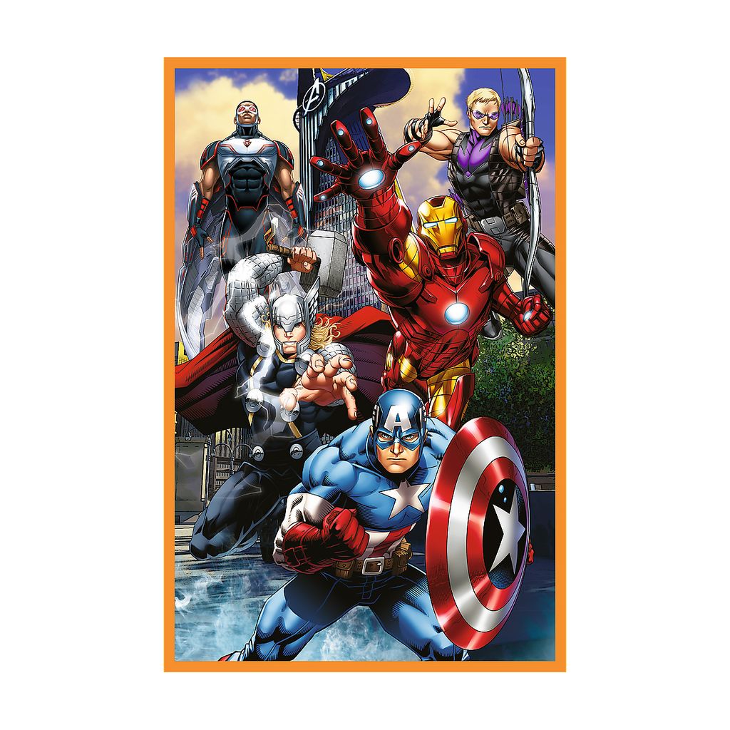 Пазли "3x80" - The Avengers, Дні наповнені діями, Trefl, 34883 1