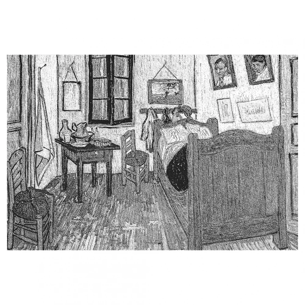 Пазли "500 Art"  - Вінсент Ван Гог - Спальня, Trefl, 37545 3