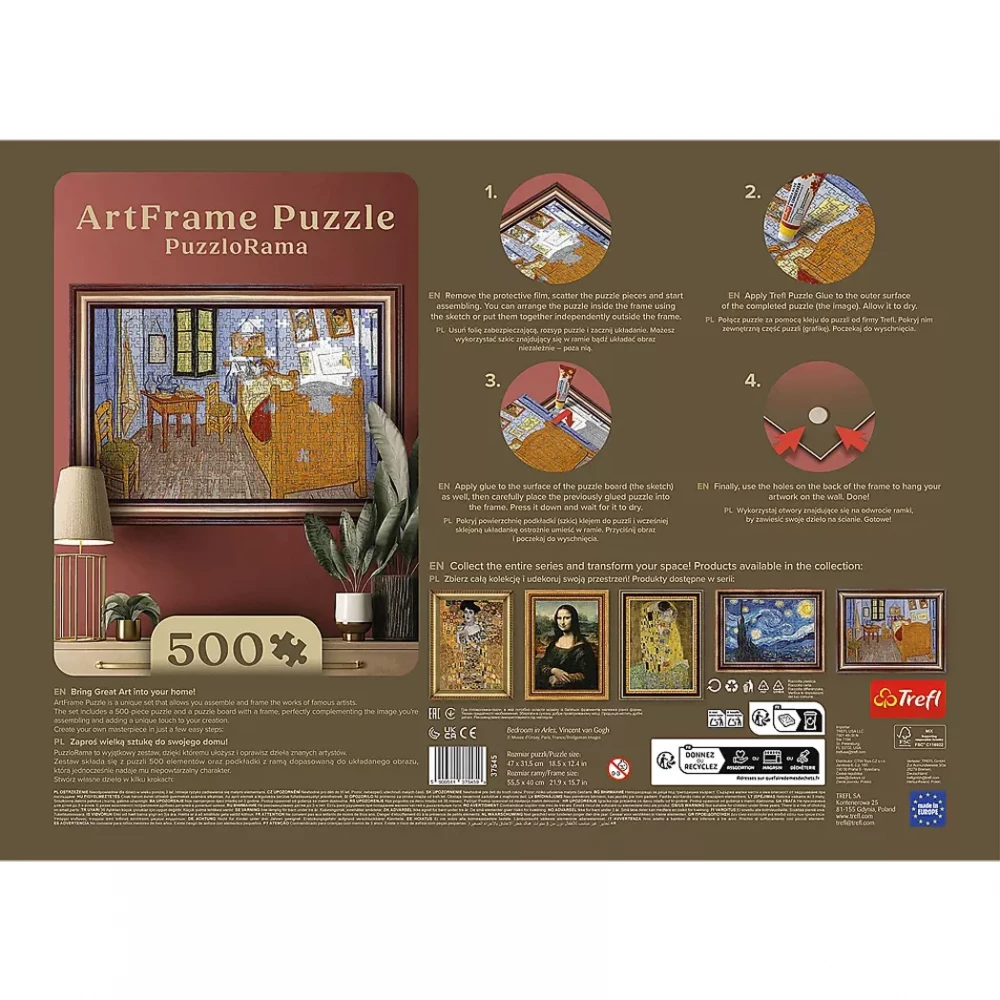 Пазли "500 Art"  - Вінсент Ван Гог - Спальня, Trefl, 37545 6