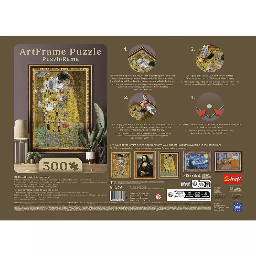 Пазли "500 Art" - Поцілунок, Густав Клімт, Trefl, 37542 5