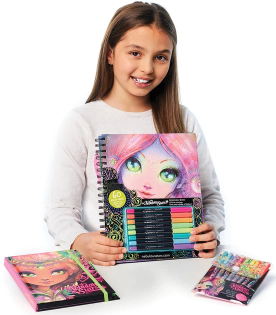Набор для творчества Nebulous Stars - Раскраска: Коралия, черные листы, 11111 1
