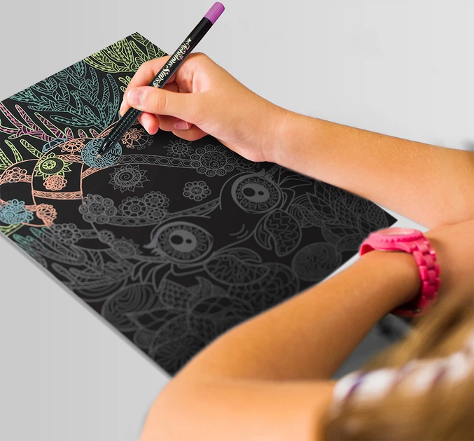 Набор для творчества Nebulous Stars - Раскраска: Коралия, черные листы, 11111 5