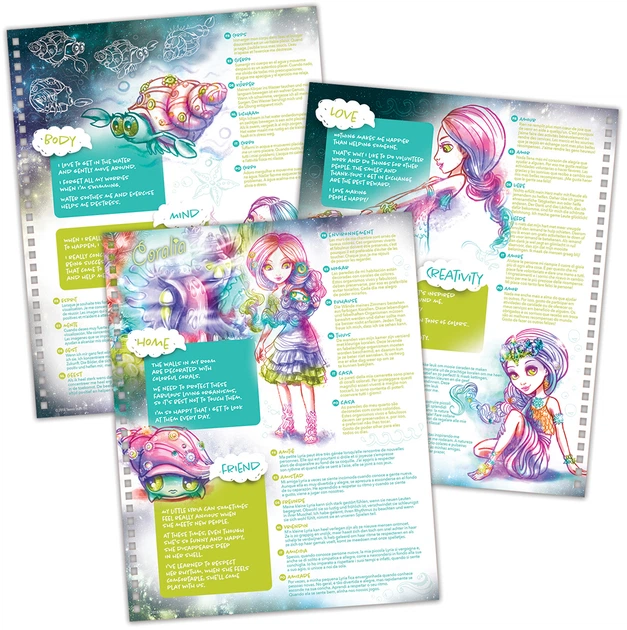 Набор для творчества Nebulous Stars - Раскраска: Коралия, черные листы, 11111 7