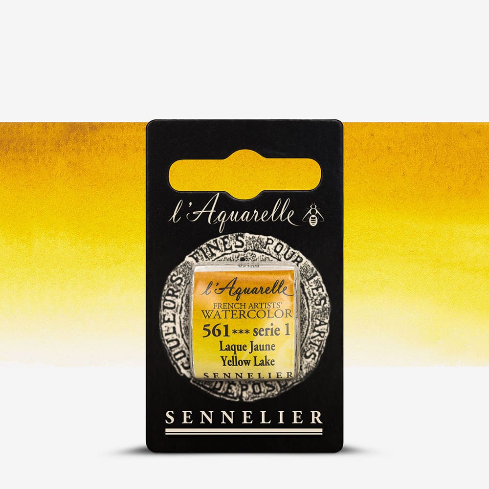 Краска акварельная "Sennelier" полукювета, S1, Желтый лак (Yellow Lake), N131541.561