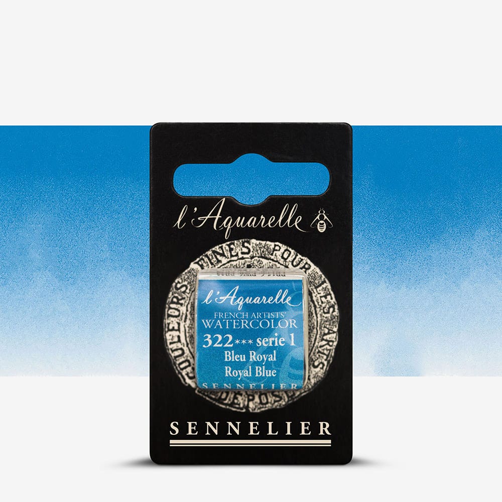 Краска акварельная "Sennelier" полукювета, S1, Королевский синий (Royal Blue), N131541.322