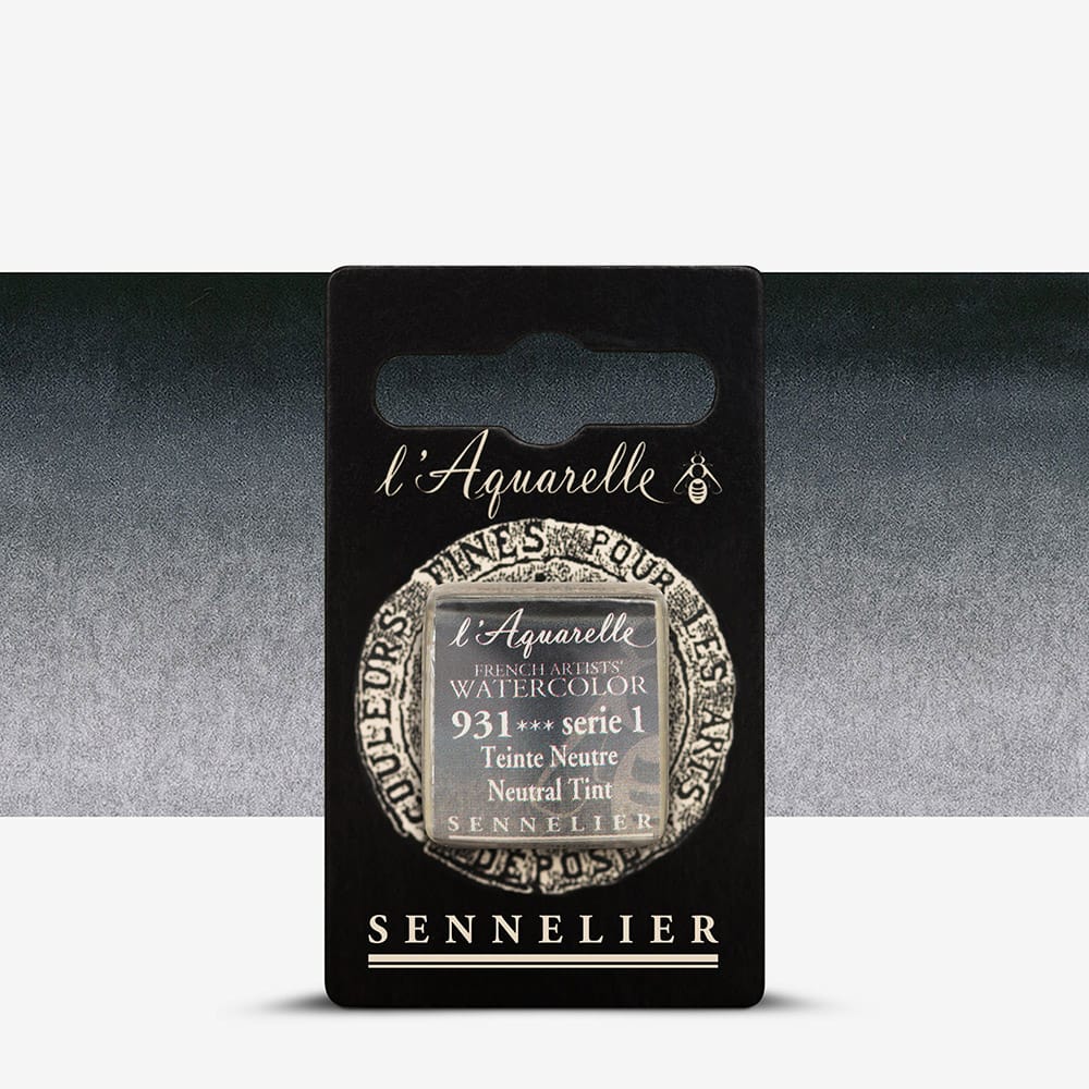 Краска акварельная "Sennelier" полукювета, S1, Нейтральный оттенок (Neutral Tint), N131541.931