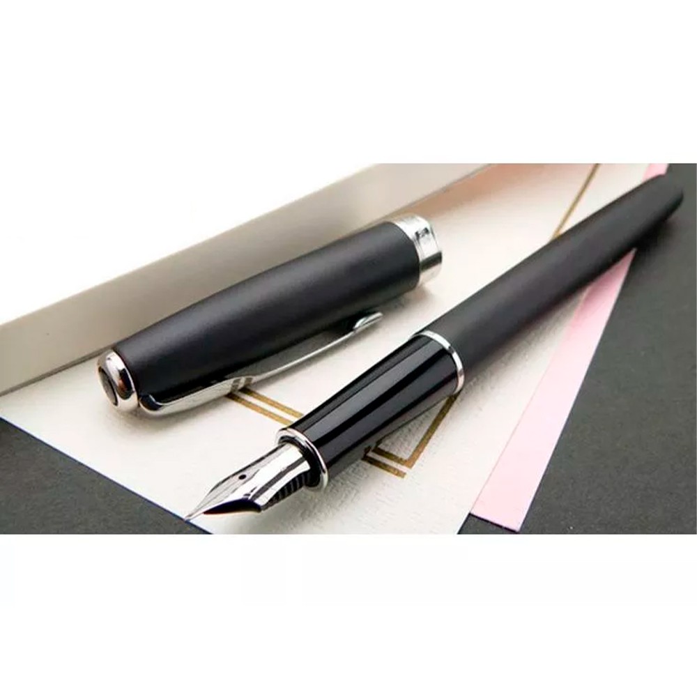 Ручка перо Sonnet мат.-чорн. Хром Parker (F 27С)84 412C 4