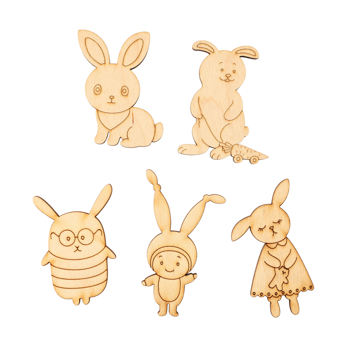 Заготівка дерев’яна Зайчик, в асортименті 311