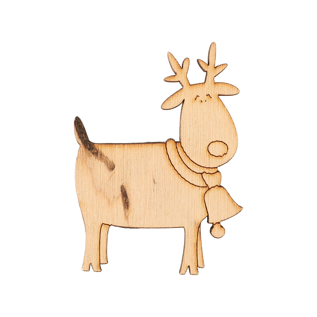 Заготівка дерев’яна Новорічна іграшка Олень, в асортименті 210